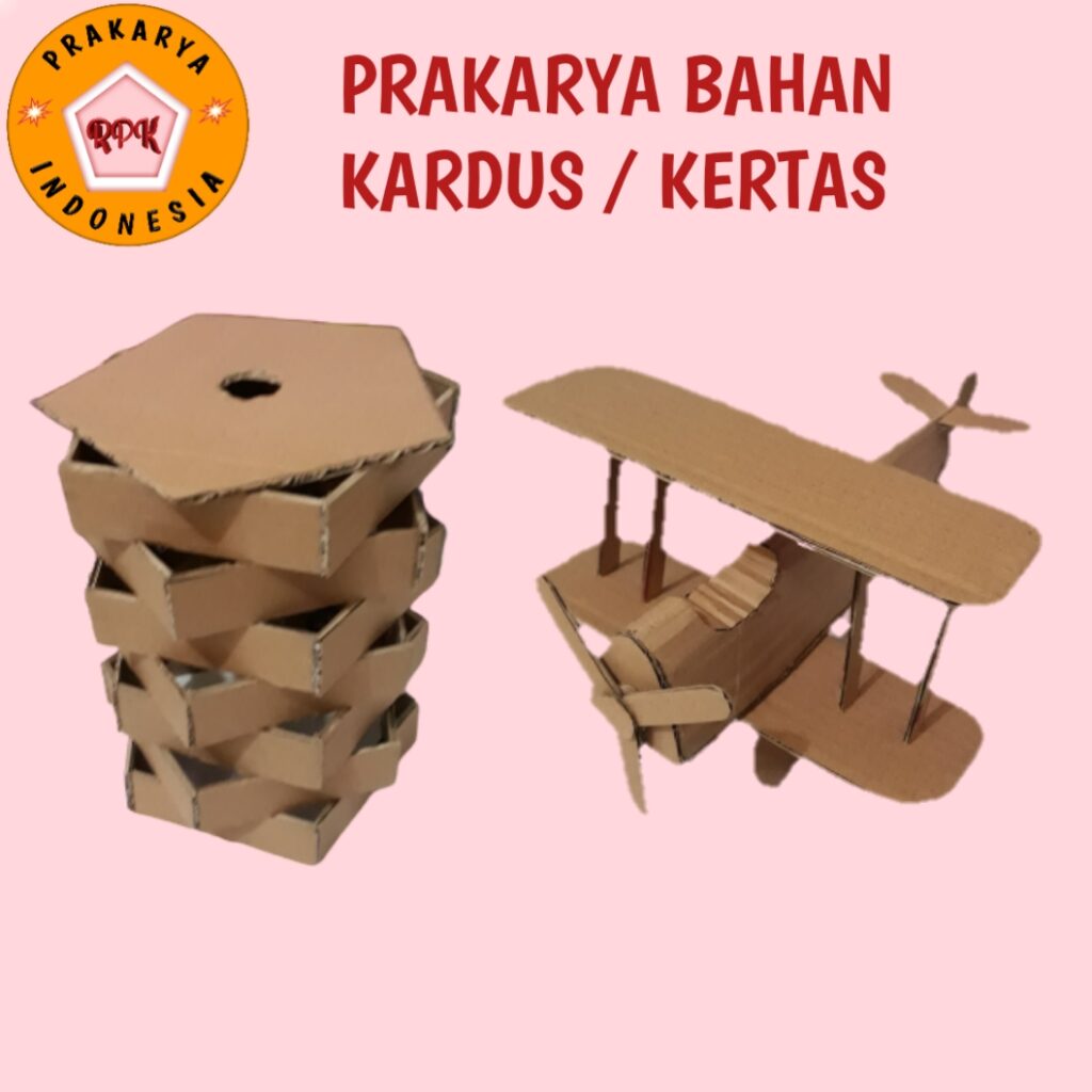 prakarya sampah bangun ruang