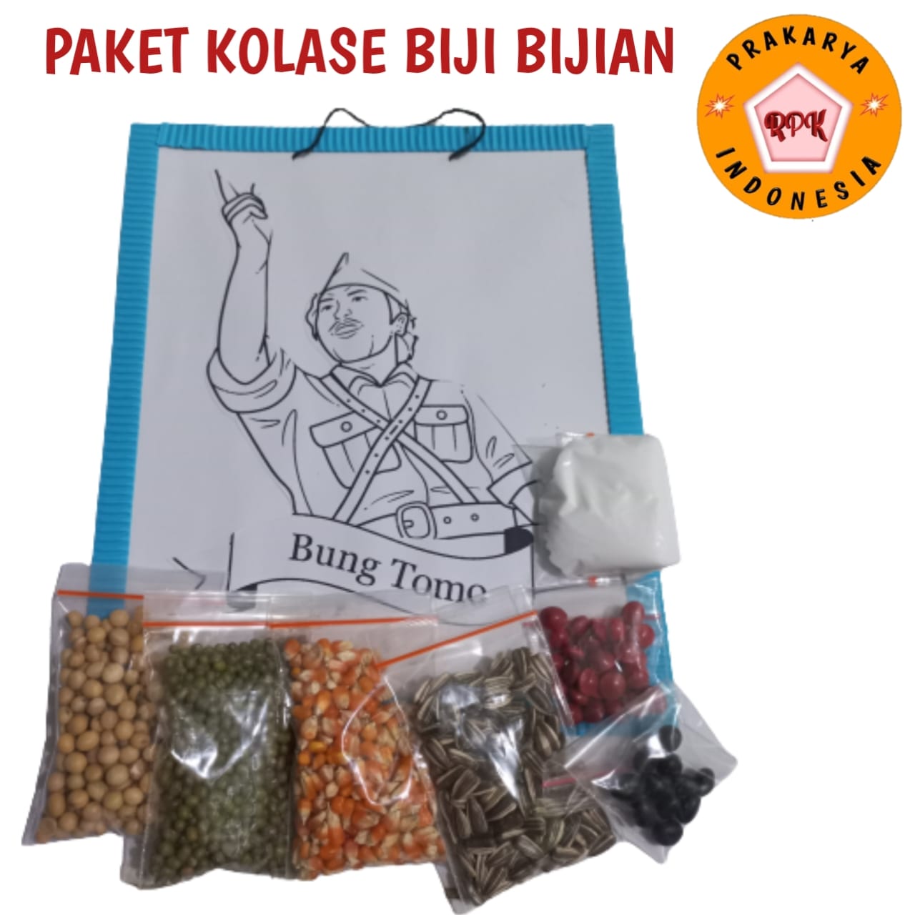 jual perlengkapan kolase biji bijian