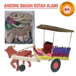 jual anyaman rotan delman