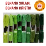 Benang sulam benang kristik harga per pcs ikat