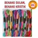Benang sulam benang kristik harga per pcs ikat