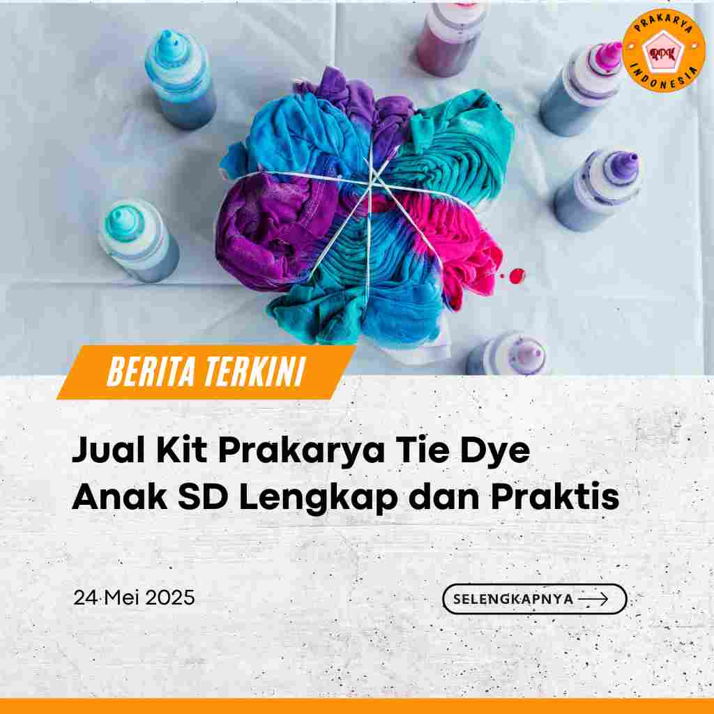 Jual Kit Prakarya Tie Dye Anak SD Lengkap dan Praktis