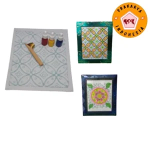 Paket alat batik kain dilapisi kertas bahan kerajinan tangan