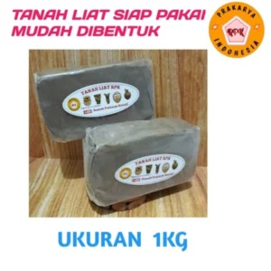 Tanah liat RPK, lembut, mudah dibentuk, prakarya sekolah TK, SD, SMP, SMA media tanam dll