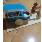 Paket bahan anyaman rotan bentuk mainan