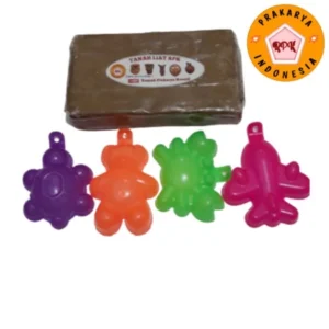 paket tanah liat 1kg cetakan kecil 4pcs