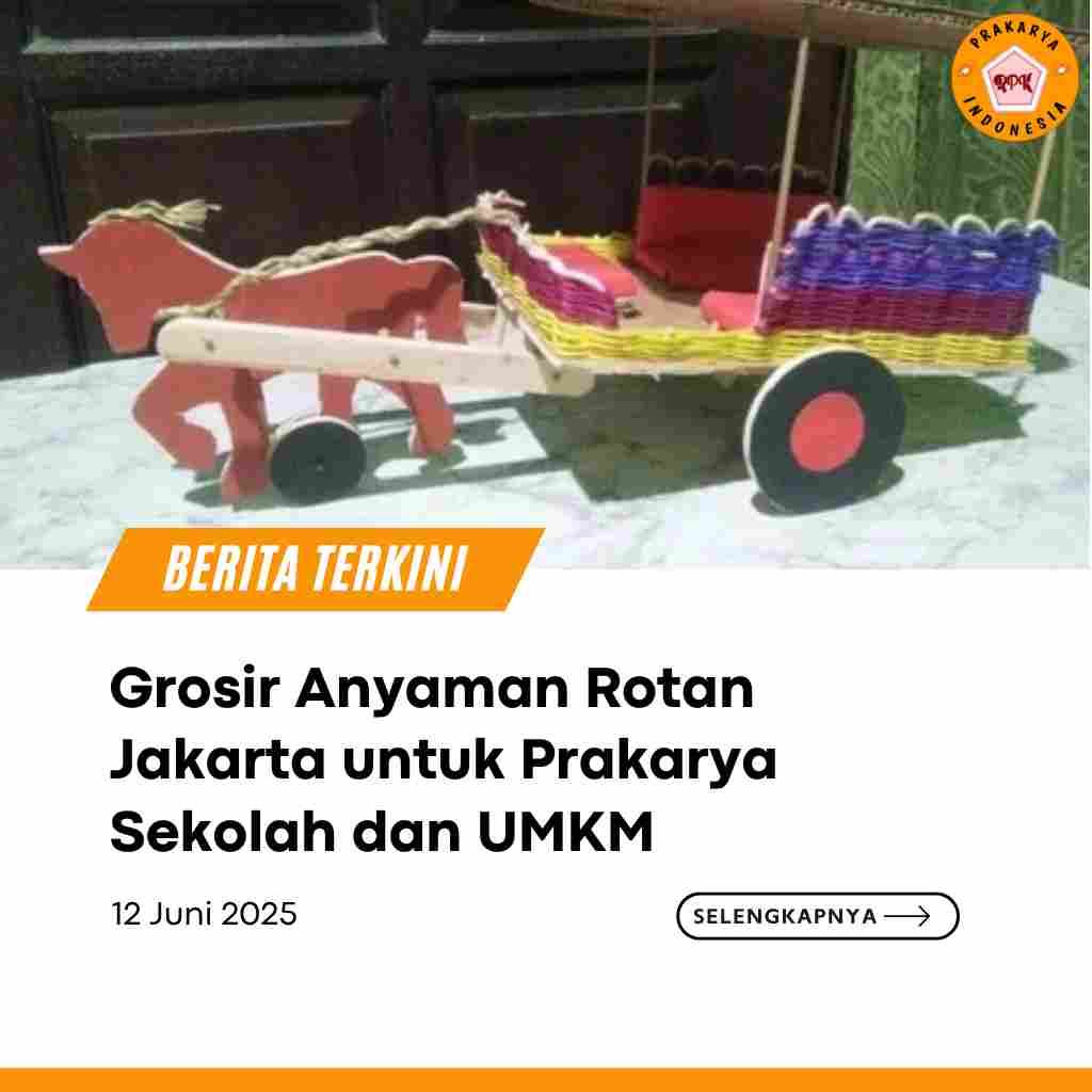 Grosir Anyaman Rotan Jakarta untuk Prakarya Sekolah dan UMKM