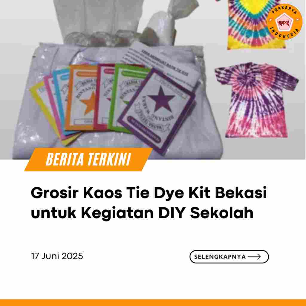 Grosir Kaos Tie Dye Kit Bekasi untuk Kegiatan DIY Sekolah