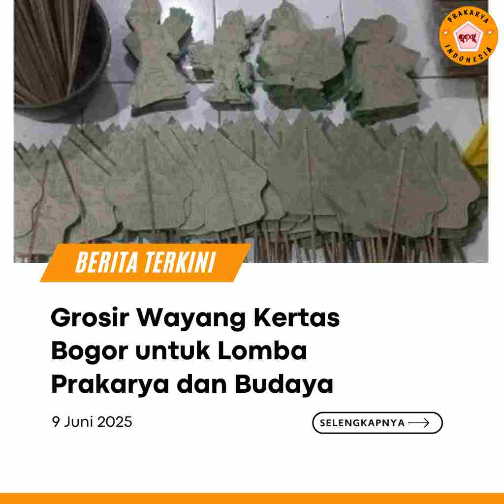 Grosir Wayang Kertas Bogor untuk Lomba Prakarya dan Budaya