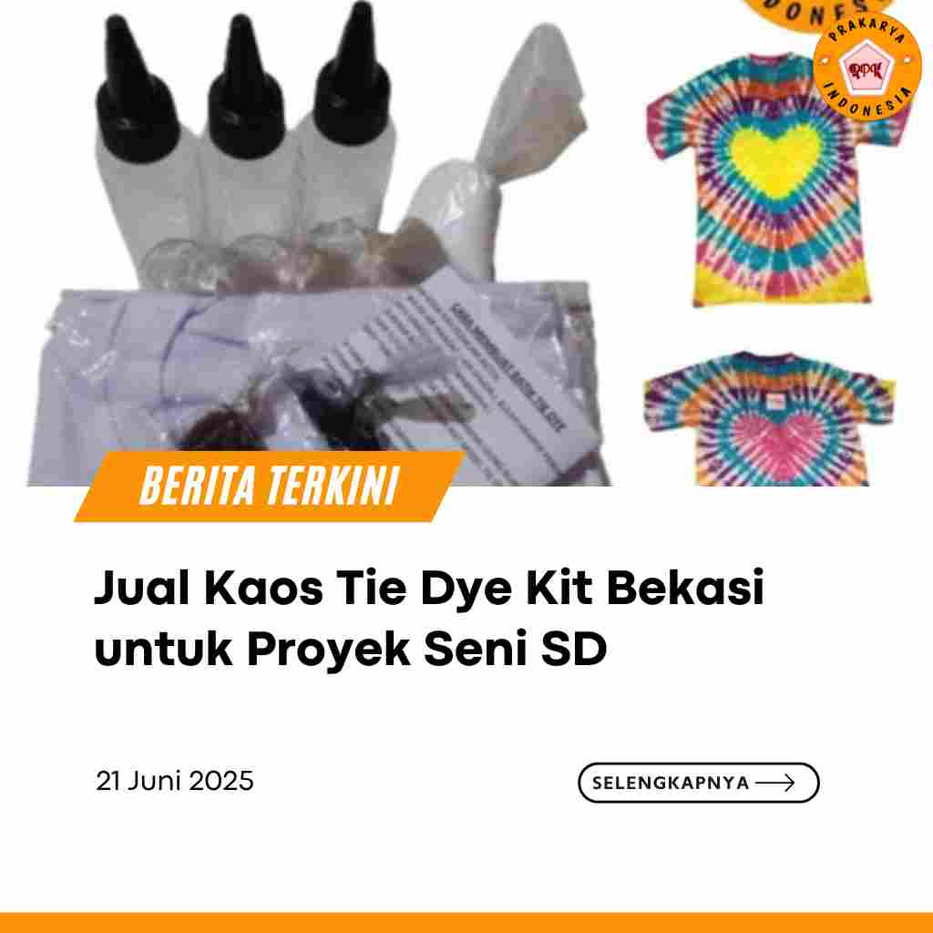 Jual Kaos Tie Dye Kit Bekasi untuk Proyek Seni SD