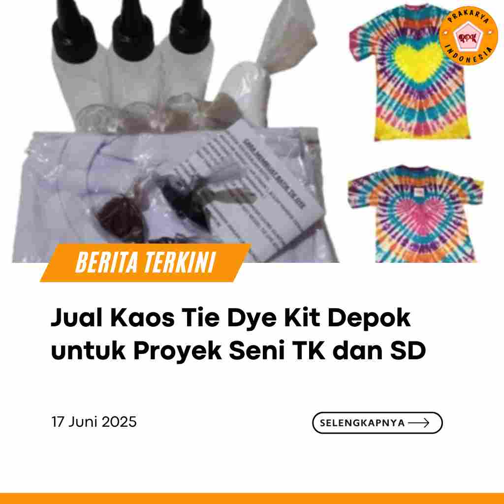 Jual Kaos Tie Dye Kit Depok untuk Proyek Seni TK dan SD