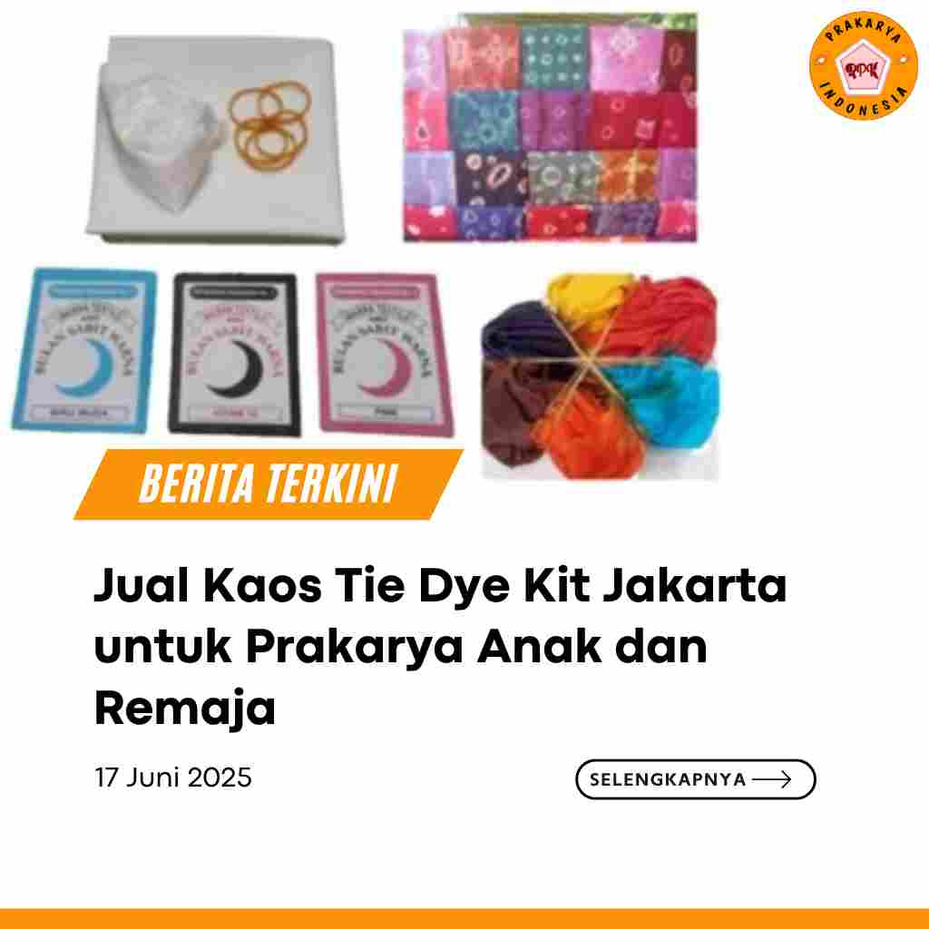 Jual Kaos Tie Dye Kit Jakarta untuk Prakarya Anak dan Remaja