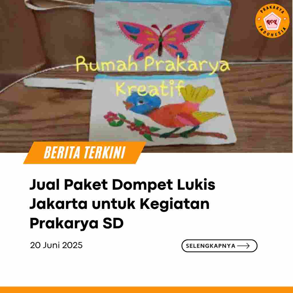 Jual Paket Dompet Lukis Jakarta untuk Kegiatan Prakarya SD