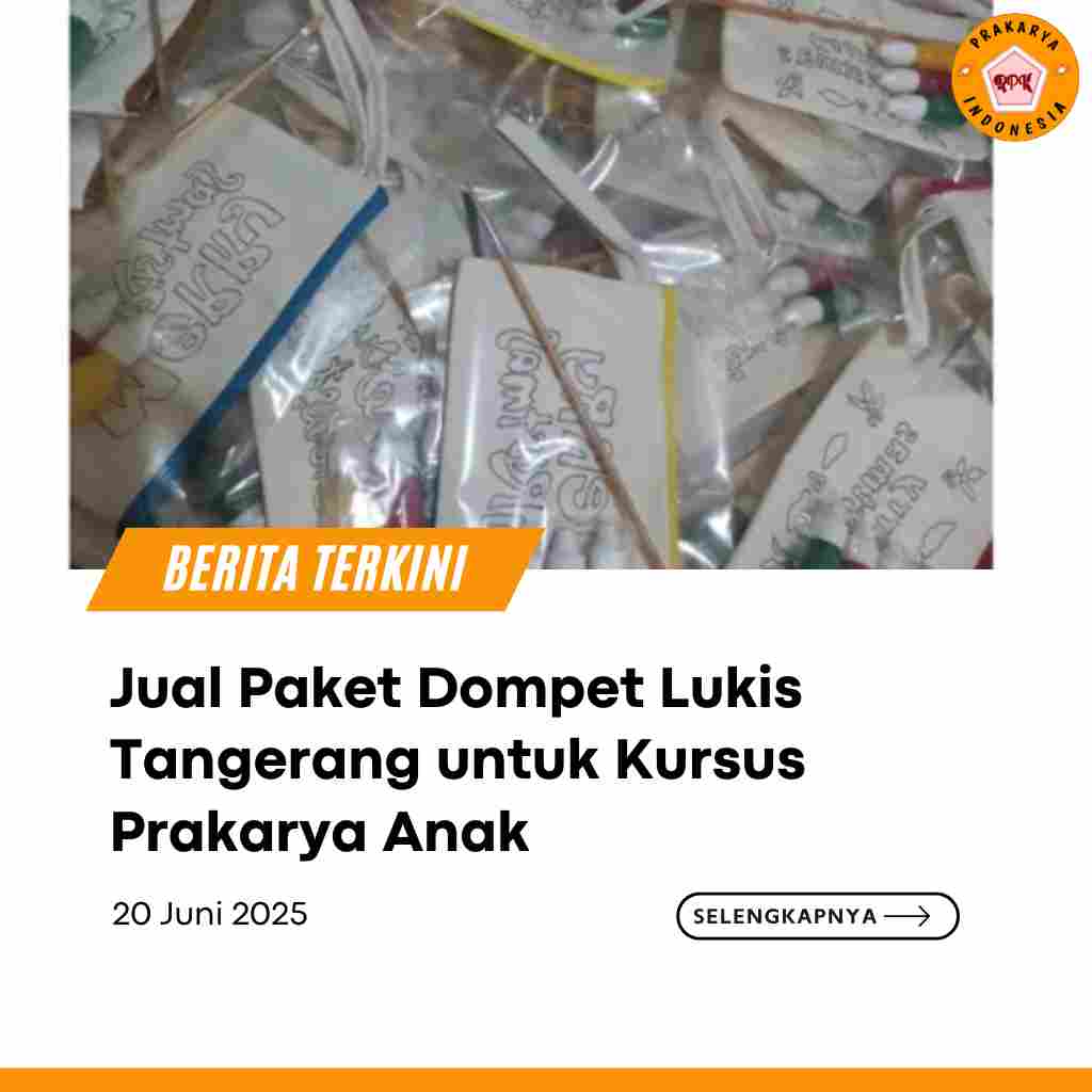 Jual Paket Dompet Lukis Tangerang untuk Kursus Prakarya Anak