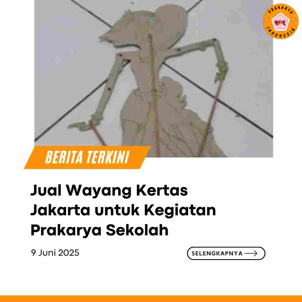 Jual Wayang Kertas Jakarta untuk Kegiatan Prakarya Sekolah