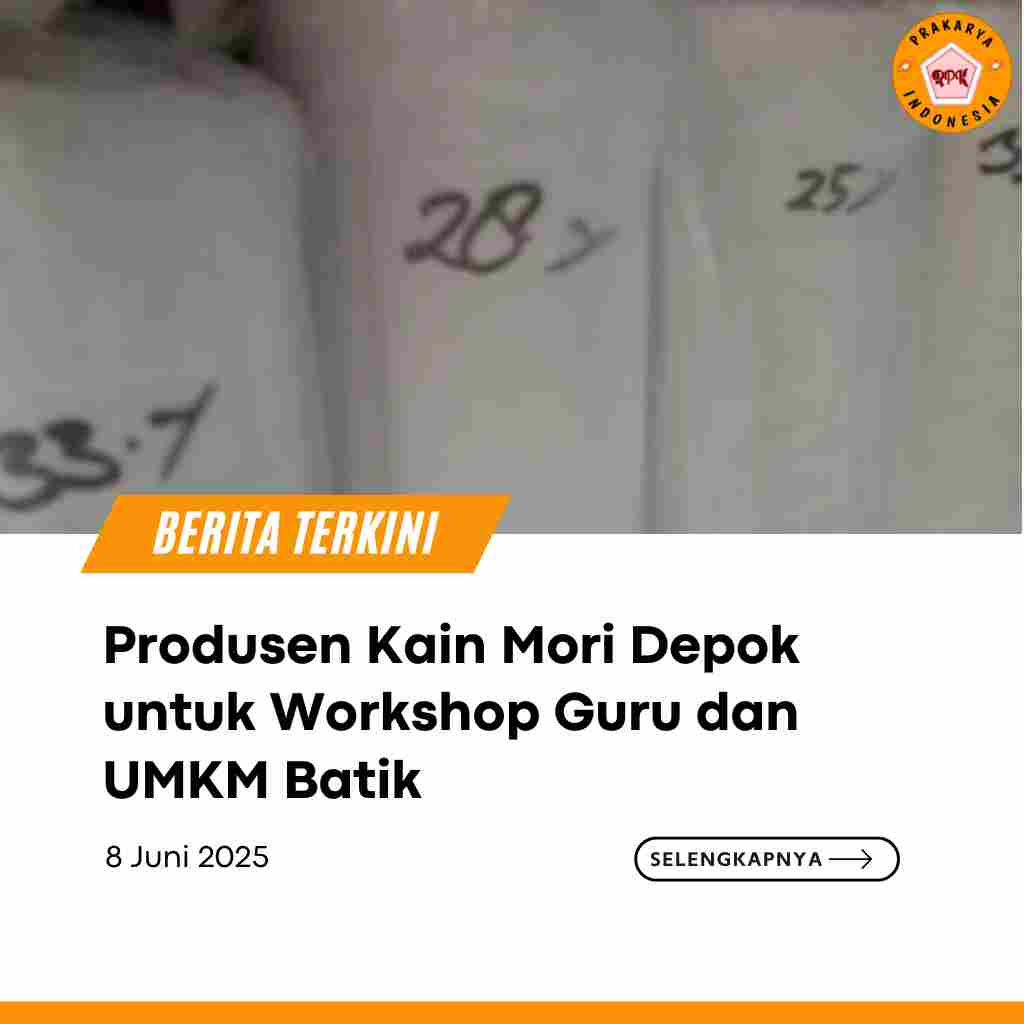 Produsen Kain Mori Depok untuk Workshop Guru dan UMKM Batik