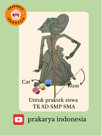 Prakarya Wayang dari Karton P5 sekolah
