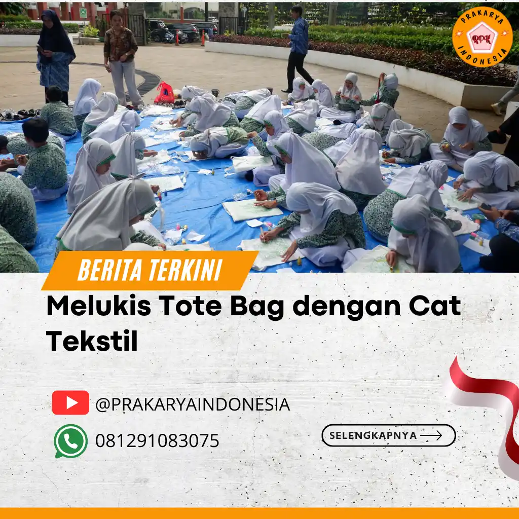Melukis Tote Bag dengan Cat Tekstil