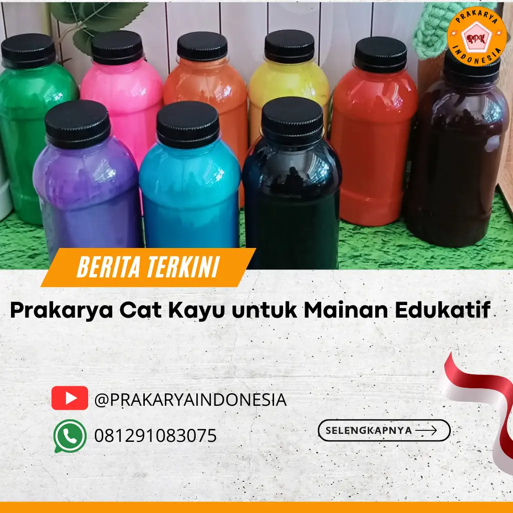 Prakarya Cat Kayu untuk Mainan Edukatif