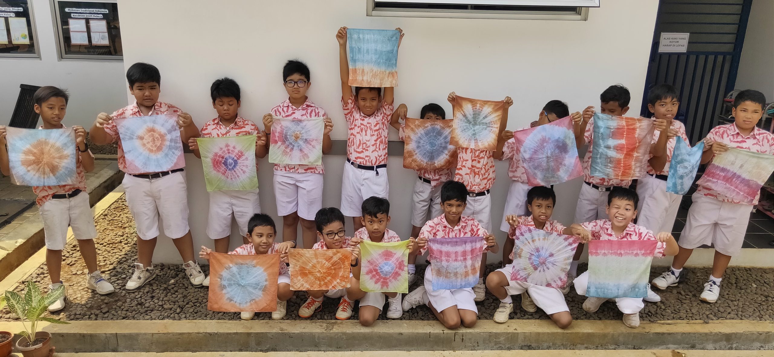 Perlengkapan Membatik Kain Jumputan Tie Dye untuk TK SD