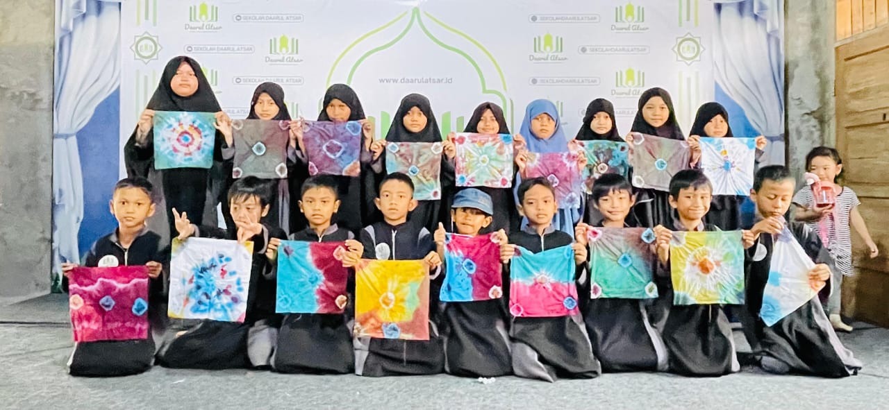 Perlengkapan Membatik Tie Dye Jumputan untuk TK dan SD